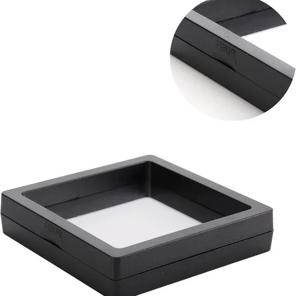 NWOT - 4 3D Floating Jewelry Display Case Set , 3.5" Display Case Pink Or Black! - Picture 10 of 11